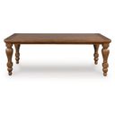 The appearance of Basinger Rectangular Dining Table In Brown designed by Signature Design by Ashley in the traditional interior design. This brown piece of furniture  was selected by 1StopBedrooms from Basinger Collection to add a touch of cosiness and style into your home. Sku: NCD824-25. Material: Wood. Table Top Shape: Rectangular. Size: 42" x 86".