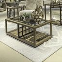 The appearance of Bayhill Trellis Cocktail Table In Honey and Black designed by Liberty in the modern / contemporary interior design. This honey/black piece of furniture  was selected by 1StopBedrooms from Bayhill Trellis Collection to add a touch of cosiness and style into your home. Sku: 525-OT1010. Material: Solid Rubberwood.