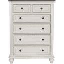The appearance of Baylesford Antique White And Brown Gray Chest designed by Homelegance in the transitional interior design. This white and brown piece of furniture was selected by 1StopBedrooms from Baylesford Collection to add a touch of cosiness and style into your home. Sku: 1624W-9. Material: Wood.