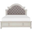 The appearance of Baylesford Antique White Queen Upholstered Panel Bed designed by Homelegance in the transitional interior design. This white piece of furniture was selected by 1StopBedrooms from Baylesford Collection to add a touch of cosiness and style into your home. Sku: 1624W-1;1624W-2;1624W-3. Bed Type: Panel Bed. Bed Size: Queen. Material: Textured.