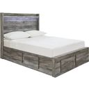The appearance of Baystorm Full Panel Bed with 6 Storage Drawers In Gray designed by Signature Design by Ashley in the transitional interior design. This gray piece of furniture was selected by 1StopBedrooms from Baystorm Collection to add a touch of cosiness and style into your home. Sku: B221-50;B221-50;B221-84S;B221-87;B100-12. Bed Type: Panel Bed. Material: Wood. Bed Size: Full.