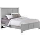 The appearance of Bonanza Gray Queen Mansion Bed designed by Vaughan Bassett in the transitional interior design. This gray piece of furniture was selected by 1StopBedrooms from Bonanza Collection to add a touch of cosiness and style into your home. Sku: BB26-558;BB26-855;BB26-922. Bed Type: Panel Bed. Bed Size: Queen. Material: Veneer.