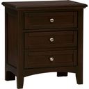 The appearance of Bonanza Merlot 2 Drawer Nightstand designed by Vaughan Bassett in the transitional interior design. This merlot piece of furniture  was selected by 1StopBedrooms from Bonanza Collection to add a touch of cosiness and style into your home. Sku: BB27-226. Material: Wood.