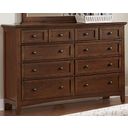 The appearance of Bonanza Cherry 8 Drawer Triple Dresser designed by Vaughan Bassett in the transitional interior design. This cherry piece of furniture  was selected by 1StopBedrooms from Bonanza Collection to add a touch of cosiness and style into your home. Sku: BB28-002. Material: Wood.