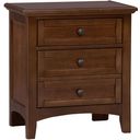 The appearance of Bonanza Cherry 2 Drawer Nightstand designed by Vaughan Bassett in the transitional interior design. This cherry piece of furniture  was selected by 1StopBedrooms from Bonanza Collection to add a touch of cosiness and style into your home. Sku: BB28-226. Material: Wood.