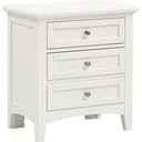 The appearance of Bonanza White 2 Drawer Nightstand designed by Vaughan Bassett in the transitional interior design. This white piece of furniture was selected by 1StopBedrooms from Bonanza Collection to add a touch of cosiness and style into your home. Sku: BB29-226. Material: Wood.