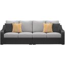 The appearance of Beachcroft 2-Piece Outdoor Loveseat with Cushion In Black/Light Gray designed by Signature Design by Ashley in the transitional interior design. This black piece of furniture was selected by 1StopBedrooms from Beachcroft Collection to add a touch of cosiness and style into your home. Sku: P792-854. Material: Aluminum.