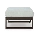 The appearance of Beachloft Outdoor Ottoman with Cushion In Black and Gray designed by Signature Design by Ashley in the transitional interior design. This black and gray piece of furniture was selected by 1StopBedrooms from Beachloft Collection to add a touch of cosiness and style into your home. Sku: P490-814. Material: Fabric.