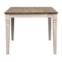 The appearance of Beacon Dinette Leg Table With One Butterfly Leaf In Smoky White And Peppercorn designed by A-America in the traditional interior design. This white piece of furniture was selected by 1StopBedrooms from Beacon Collection to add a touch of cosiness and style into your home. Sku: BEAPW602B;BEAPW602T. Material: Wood. Table Top Shape: Rectangular. Size: 54" x 36".