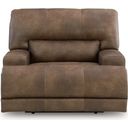 The appearance of Bealeaf Power Recliner In Earth designed by Signature Design by Ashley in the modern / contemporary interior design. This earth piece of furniture was selected by 1StopBedrooms from Bealeaf Collection to add a touch of cosiness and style into your home. Sku: NC9180282. Material: Faux Leather.