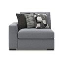 The appearance of Bealton Left-Arm Facing Corner Chair In Salt & Pepper designed by Signature Design by Ashley in the modern / contemporary interior design. This salt & pepper piece of furniture  was selected by 1StopBedrooms from Bealton Collection to add a touch of cosiness and style into your home. Sku: 6130564. Material: Performance Fabric.