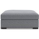 The appearance of Bealton Oversized Accent Ottoman In Salt & Pepper designed by Signature Design by Ashley in the modern / contemporary interior design. This salt & pepper piece of furniture  was selected by 1StopBedrooms from Bealton Collection to add a touch of cosiness and style into your home. Sku: 6130508. Material: Polyester.