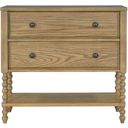 The appearance of Beckett 2 Drawer Accent Chest In Natural designed by Olliix in the traditional interior design. This natural piece of furniture was selected by 1StopBedrooms from Beckett Collection to add a touch of cosiness and style into your home. Sku: MPS130-0306. Material: Wood.
