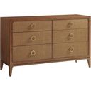The appearance of Palm Desert Beckett Double Dresser In Sonoran designed by Tommy Bahama in the modern / contemporary interior design. This sonoran piece of furniture was selected by 1StopBedrooms from Palm Desert Collection to add a touch of cosiness and style into your home. Sku: 575-222. Material: Wood.
