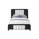 Beckett Queen Bed In White and Black