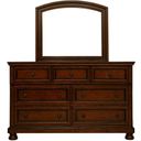 The appearance of Begonia Dresser with Hidden Drawer designed by Homelegance in the transitional interior design. This cherry piece of furniture  was selected by 1StopBedrooms from Begonia Collection to add a touch of cosiness and style into your home. Sku: 1718NC-5. Material: Wood.
