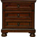 The appearance of Begonia Brown Cherry Nightstand designed by Homelegance in the transitional interior design. This cherry piece of furniture  was selected by 1StopBedrooms from Begonia Collection to add a touch of cosiness and style into your home. Sku: 1718NC-4.
