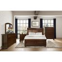 The appearance of Queen Platform Bed with Footboard Storage designed by Homelegance in the transitional interior design. This cherry piece of furniture  was selected by 1StopBedrooms from Begonia Collection to add a touch of cosiness and style into your home. Sku: 1718NC-1;1718NC-2;1718NC-3. Bed Type: Storage Bed. Material: Wood. Bed Size: Queen.