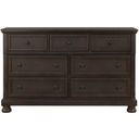 The appearance of Begonia Dresser designed by Homelegance in the transitional interior design. This brown piece of furniture  was selected by 1StopBedrooms from Begonia Collection to add a touch of cosiness and style into your home. Sku: 1718GY-5. Material: Wood.