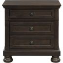 The appearance of Begonia Nightstand designed by Homelegance in the transitional interior design. This brown piece of furniture  was selected by 1StopBedrooms from Begonia Collection to add a touch of cosiness and style into your home. Sku: 1718GY-4. Material: Wood.