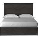 The appearance of Belachime Black Queen Panel Bed designed by Signature Design by Ashley in the transitional interior design. This charcoal piece of furniture was selected by 1StopBedrooms from Belachime Collection to add a touch of cosiness and style into your home. Sku: B2589-71;B2589-96. Bed Type: Panel Bed. Material: Wood. Bed Size: Queen.