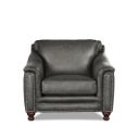 The appearance of Belfast Leather Chair In Ash designed by Hydeline in the traditional interior design. This ash piece of furniture  was selected by 1StopBedrooms from Belfast Collection to add a touch of cosiness and style into your home. Sku: 6991-10-5858. Material: Leather.