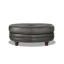 The appearance of Belfast Leather Ottoman In Ash designed by Hydeline in the traditional interior design. This ash piece of furniture  was selected by 1StopBedrooms from Belfast Collection to add a touch of cosiness and style into your home. Sku: 6991-00A-5858. Material: Leather.
