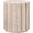 The appearance of Bella Antique Roma End Table In White Wash Pine designed by Essentials For Living in the transitional interior design. This white wash pine piece of furniture was selected by 1StopBedrooms from Bella Antique Collection to add a touch of cosiness and style into your home. Sku: 8105.WW-PNE. Material: Reclaimed Pine Wood.