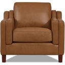 The appearance of Bella Leather Chair In Cognac designed by Hydeline in the modern / contemporary interior design. This cognac piece of furniture was selected by 1StopBedrooms from Bella Collection to add a touch of cosiness and style into your home. Sku: 69932-10V02-LS2523. Material: Leather.
