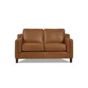 The appearance of Bella Leather Loveseat In Cognac designed by Hydeline in the modern / contemporary interior design. This cognac piece of furniture was selected by 1StopBedrooms from Bella Collection to add a touch of cosiness and style into your home. Sku: 69932-20V02-LS2523. Material: Leather.