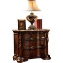 The appearance of Bella Night Stand In Dark Walnut designed by Galaxy Home Furnishings in the traditional interior design. This dark walnut piece of furniture was selected by 1StopBedrooms from Bella Collection to add a touch of cosiness and style into your home. Sku: 808857778543. Material: Wood.