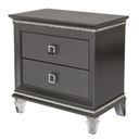 The appearance of Bellagio Lavish Bedroom Nightstand with Acrylic Legs In Dark Gray designed by Best Quality Furniture in the glam interior design. This dark gray piece of furniture  was selected by 1StopBedrooms from Bellagio Collection to add a touch of cosiness and style into your home. Sku: BEL-N. Material: Acrylic.