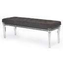 The appearance of Bellagio Lavish Bedside Bench with Acrylic Legs In Gray Velvet designed by Best Quality Furniture in the glam interior design. This gray piece of furniture  was selected by 1StopBedrooms from Bellagio Collection to add a touch of cosiness and style into your home. Sku: BEL-B. Material: Acrylic.