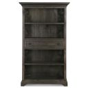 The appearance of Bellamy Bookcase In Peppercorn designed by Magnussen in the traditional interior design. This peppercorn piece of furniture  was selected by 1StopBedrooms from Bellamy Collection to add a touch of cosiness and style into your home. Sku: H2491-20. Material: Pine.