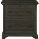 The appearance of Bellamy Deep Weathered Pine Lateral File designed by Magnussen in the transitional interior design. This gray piece of furniture  was selected by 1StopBedrooms from Bellamy Collection to add a touch of cosiness and style into your home. Sku: H2491-40. Material: Pine.