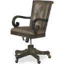 The appearance of Bellamy Fully Upholstered Swivel Chair In Peppercorn designed by Magnussen in the traditional interior design. This peppercorn piece of furniture  was selected by 1StopBedrooms from Bellamy Collection to add a touch of cosiness and style into your home. Sku: H2491-83. Material: Pine.