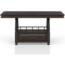 The appearance of Bellamy Lane Counter Table In Elm designed by Bernell in the transitional interior design. This elm piece of furniture was selected by 1StopBedrooms from Bellamy Lane Collection to add a touch of cosiness and style into your home. Sku: 5910-530. Material: Wood Veneer. Table Top Shape: Rectangular.