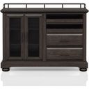 The appearance of Bellamy Lane Server designed by Bernell in the traditional interior design. This chocolate piece of furniture was selected by 1StopBedrooms from Bellamy Lane Collection to add a touch of cosiness and style into your home. Sku: 5910-524. Material: Wood.