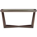 The appearance of Belmont Place Console Table In Espresso designed by Michael Amini in the modern / contemporary interior design. This espresso piece of furniture was selected by 1StopBedrooms from Belmont Place Collection to add a touch of cosiness and style into your home. Sku: N9085223-409. Material: Solid Wood.