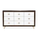 The appearance of Belmont Place Dresser In Espresso designed by Michael Amini in the transitional interior design. This espresso piece of furniture was selected by 1StopBedrooms from Belmont Place Collection to add a touch of cosiness and style into your home. Sku: N9085050SA-409. Material: Solid Wood.