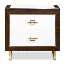 The appearance of Belmont Place Nightstand In Espresso designed by Michael Amini in the transitional interior design. This espresso piece of furniture was selected by 1StopBedrooms from Belmont Place Collection to add a touch of cosiness and style into your home. Sku: N9085040-409. Material: Solid Wood.