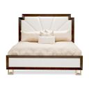 The appearance of Belmont Place Queen Upholstered Bed In Espresso designed by Michael Amini in the transitional interior design. This espresso piece of furniture was selected by 1StopBedrooms from Belmont Place Collection to add a touch of cosiness and style into your home. Sku: N9085012-409;N9085132-409;9000238-00. Bed Size: Queen. Material: Solid Wood. Bed Type: Upholstered Bed.