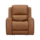 The appearance of Belmont Zero Gravity Power Recliner with Headrest and Foodrest In Lyric Caramel designed by Parker House in the transitional interior design. This lyric caramel piece of furniture  was selected by 1StopBedrooms from Belmont Collection to add a touch of cosiness and style into your home. Sku: MBEL-812P3Z-LYCM. Material: Top Grain Leather.