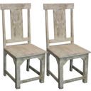 Benedict Dining Chair Set of 2 In White Wash