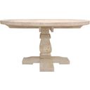 Benedict Round Dining Table In White Wash