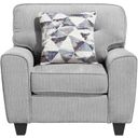 The appearance of Bennett Accent Chair In Gray designed by Homelegance in the modern / contemporary interior design. This gray piece of furniture was selected by 1StopBedrooms from Bennett Collection to add a touch of cosiness and style into your home. Sku: 8416GY-1. Material: Chenille.
