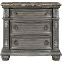 The appearance of Bennington Nightstand In Gray designed by Homelegance in the traditional interior design. This gray piece of furniture  was selected by 1StopBedrooms from Bennington Collection to add a touch of cosiness and style into your home. Sku: 1583-4. Material: Wood.