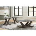 The appearance of Bensonale Brown And Gray Occasional Table Set designed by Signature Design by Ashley in the modern / contemporary interior design. This brown and gray piece of furniture was selected by 1StopBedrooms from Bensonale Collection to add a touch of cosiness and style into your home. Sku: T400-13. Material: Marble.