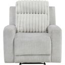 The appearance of Benton Reclining Chair In Gray designed by Homelegance in the modern / contemporary interior design. This gray piece of furniture was selected by 1StopBedrooms from Benton Collection to add a touch of cosiness and style into your home. Sku: 9728LGY-1. Material: Corduroy.