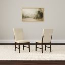Berkeley Upholstered Side Chair Set of 2 In Coffee
